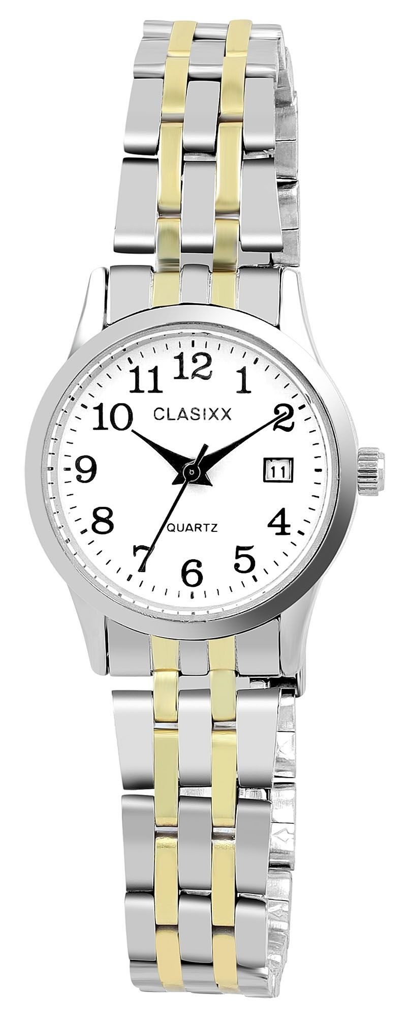 Clasixx Quarzuhr 1800260 mit Gliederarmband, Datumsanzeige günstig online kaufen