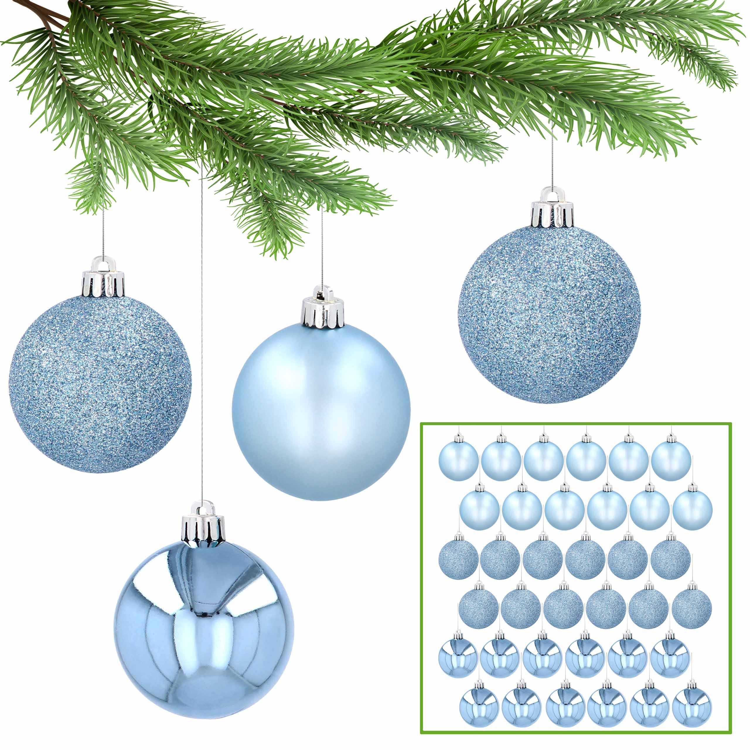 Sarcia.eu Weihnachtsbaumkugel Blaue Christbaumkugeln, Christbaumschmuck