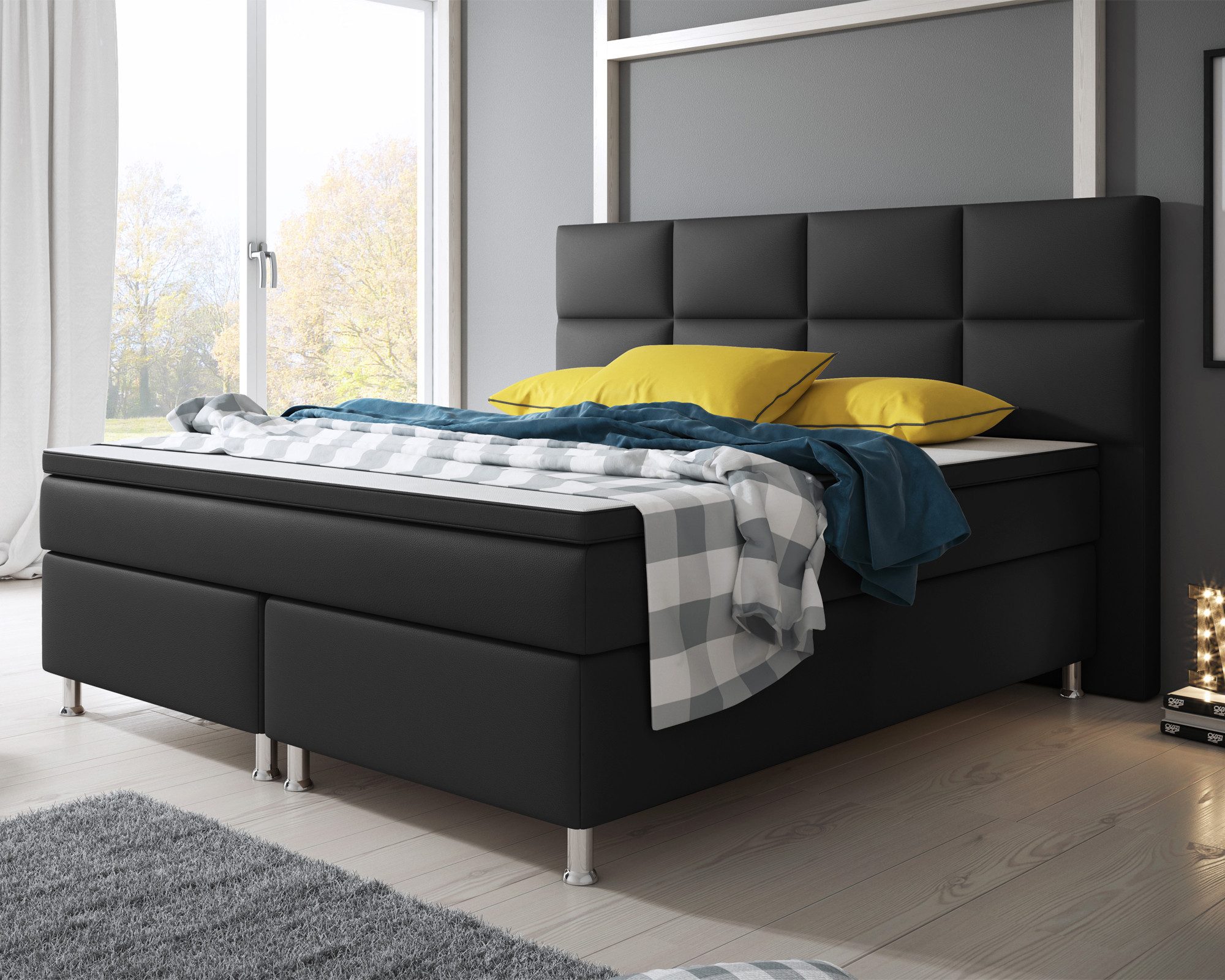 inter Boxspringbett Miami 180x200 cm mit günstig online kaufen