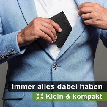 FLEXIBILITE Mini Geldbörse Kleines Portemonnaie Damen Herren Mini Geldbörse Geldbörse, RFID SCHUTZ