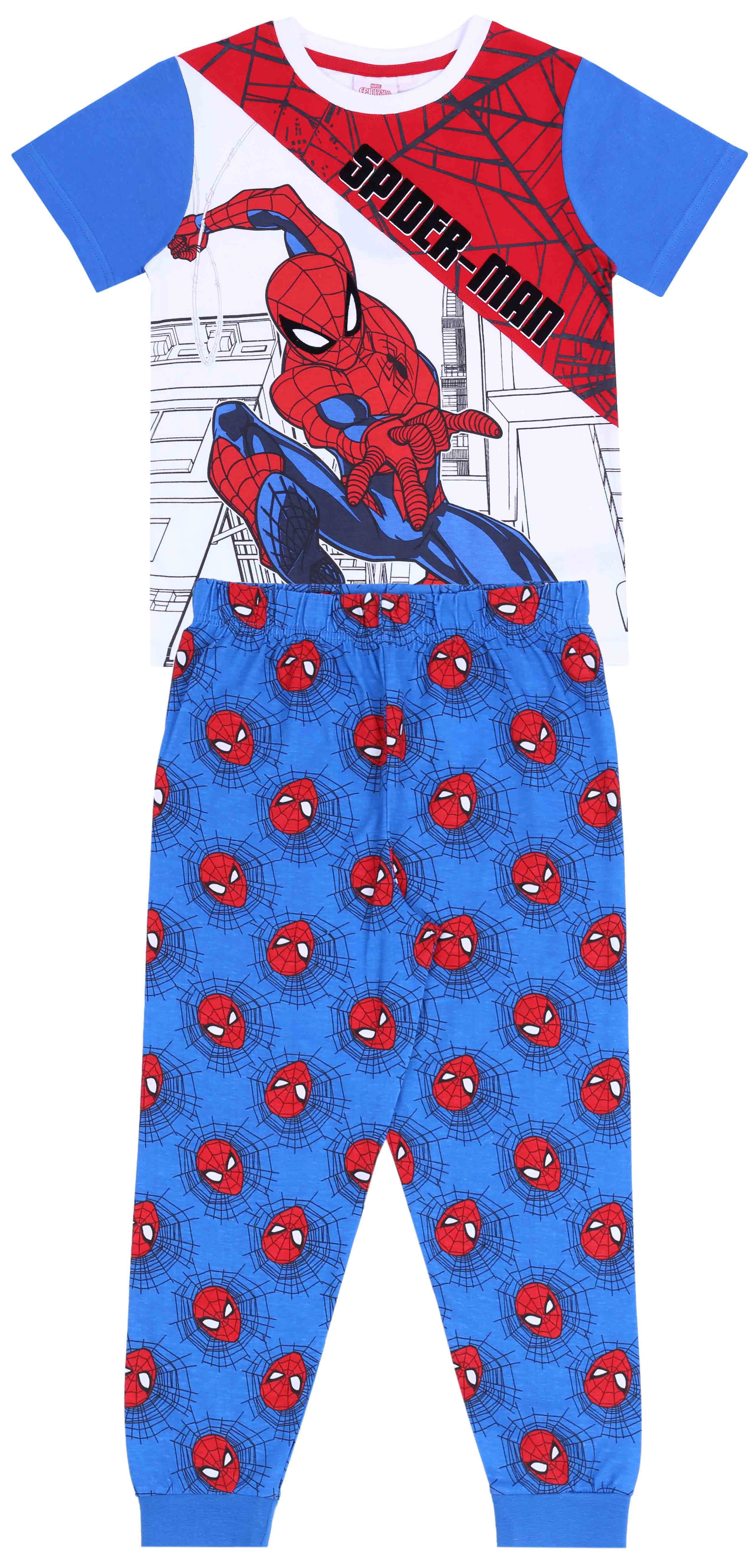 Pack De 2 Pyjamas Spiderman Pour Garçons - Licence Marvel Officielle
