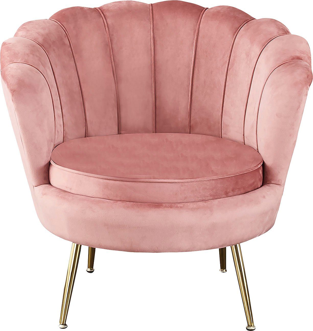 SalesFever Loungesessel Clam - Design Loungesessel, Prachtvoll extravagantes Design im Muschel-Look