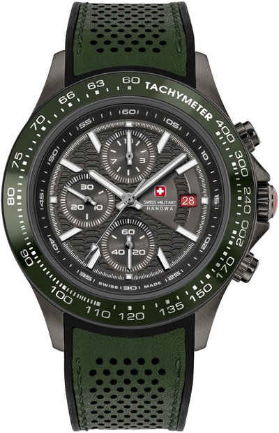 Swiss Military Hanowa Chronograph WATCHMAN, Swiss Made, Quarzuhr, Schweizer Uhr, Armbanduhr, Herren, Stoppfunktion