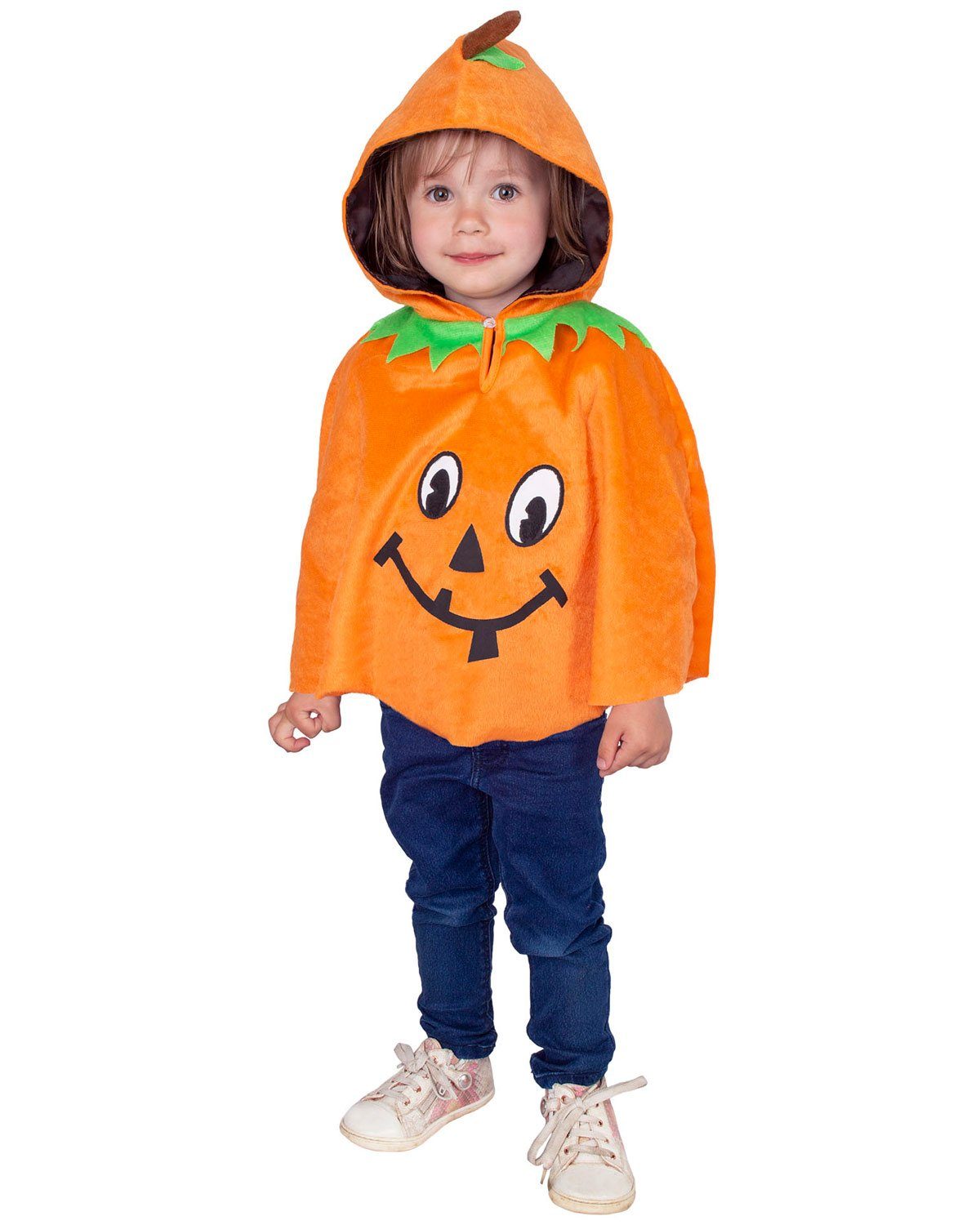 Funny Fashion Hexen-Kostüm Halloween Kinderkostüm 'Kleiner Kürbis', Orange