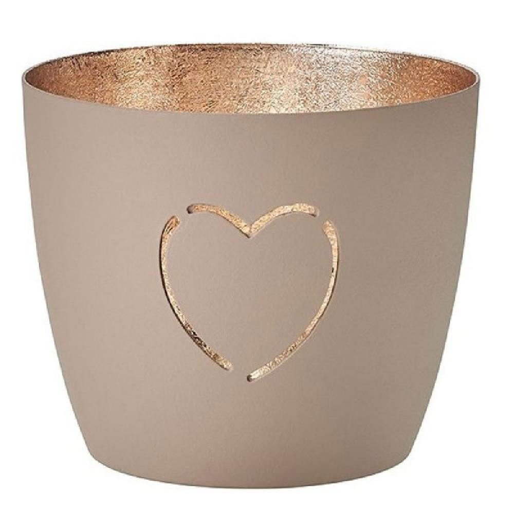 Giftcompany Kerzenhalter Windlicht Madras Herz Sandstone Gold günstig online kaufen