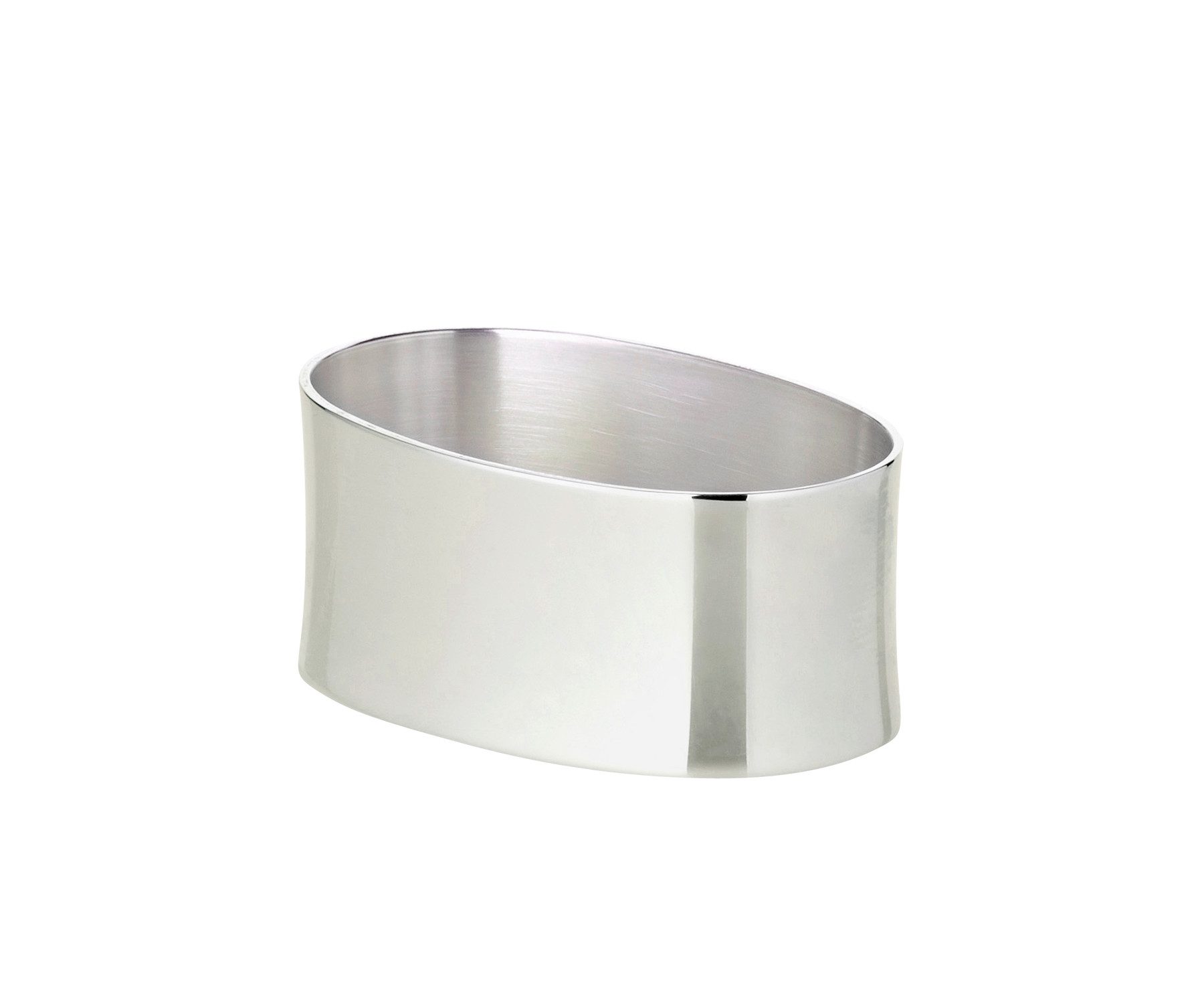 EDZARD Serviettenring Liscio, Sterlingsilber, Oval, Echtsilber 925/000, H 3 cm