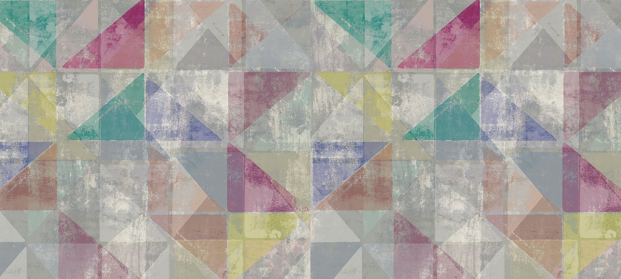 Architects Paper Fototapete Atelier 47 Used Triangle 1, glatt, geometrisch, (6 St), Vlies, Wand, Schräge, Decke