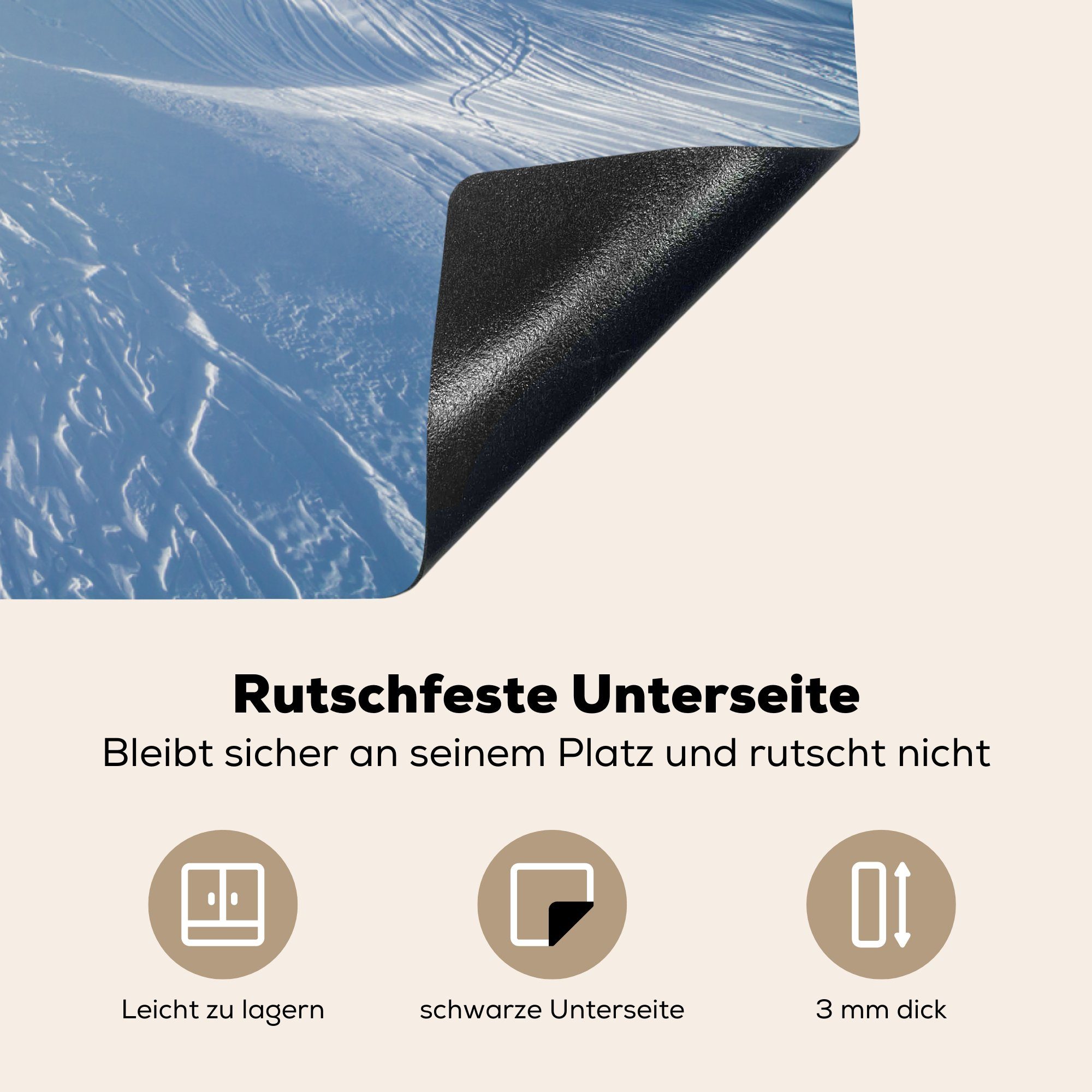 Skilift die 81x52 MuchoWow Vinyl, Herdblende-/Abdeckplatte (1 Schutz in cm, für tlg), Induktionskochfeld Ceranfeldabdeckung küche, Arosa,