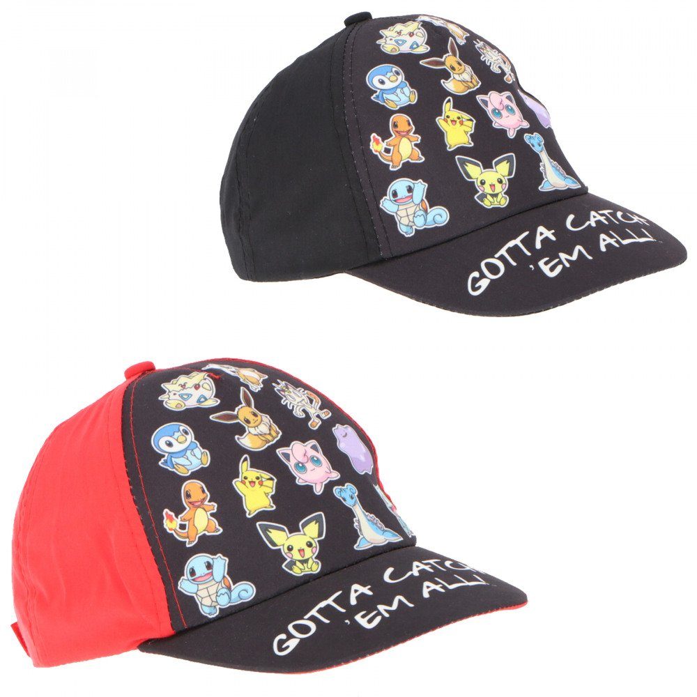 POKÉMON Baseball Cap Pokemon Baseballcaps Cap Pikachu 3 Motive 2 Farben Neu Top