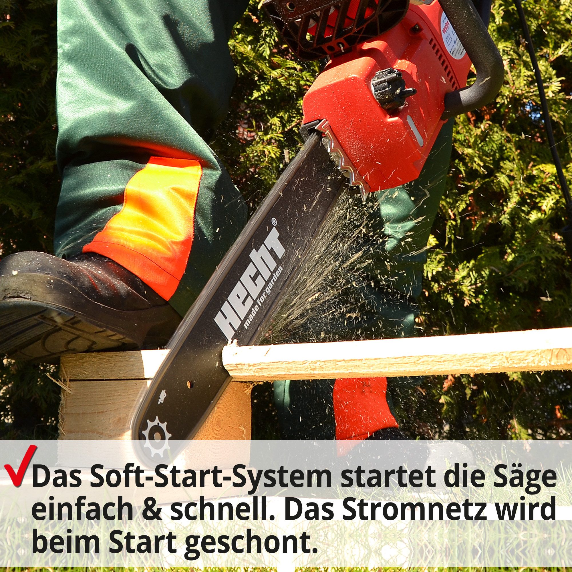 Hecht Elektro-Kettensäge 2250, 45,8 cm Schwertlänge, günstig online kaufen