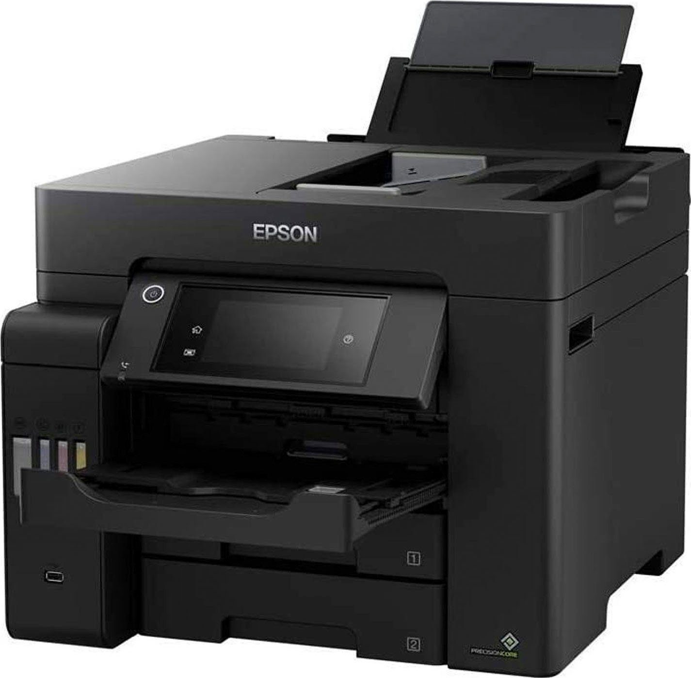 Epson EcoTank ET-5850 Tintenstrahldrucker, (WLAN Wi-Fi Direct) (Wi-Fi)