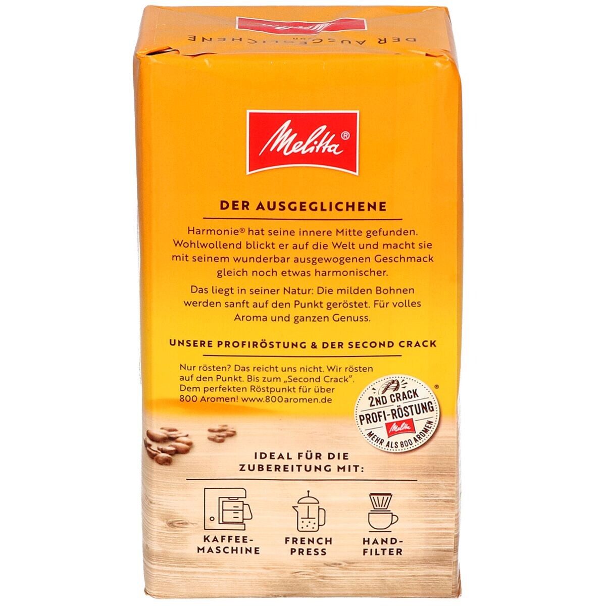 Melitta Kaffee Harmonie, 500 g, gemahlen
