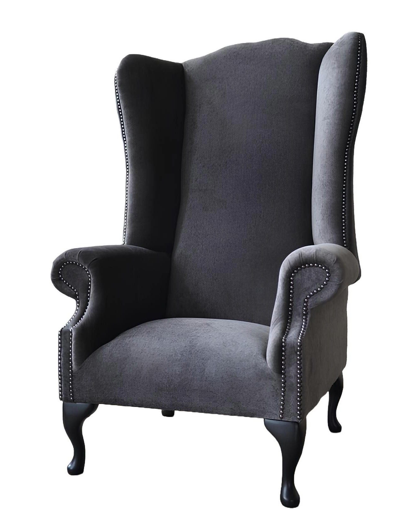 Xlmoebel Ohrensessel Eleganter Ohrensessel aus Leder mit gepolsterter Sitzfläche (Sessel), Hergestellt in Europa