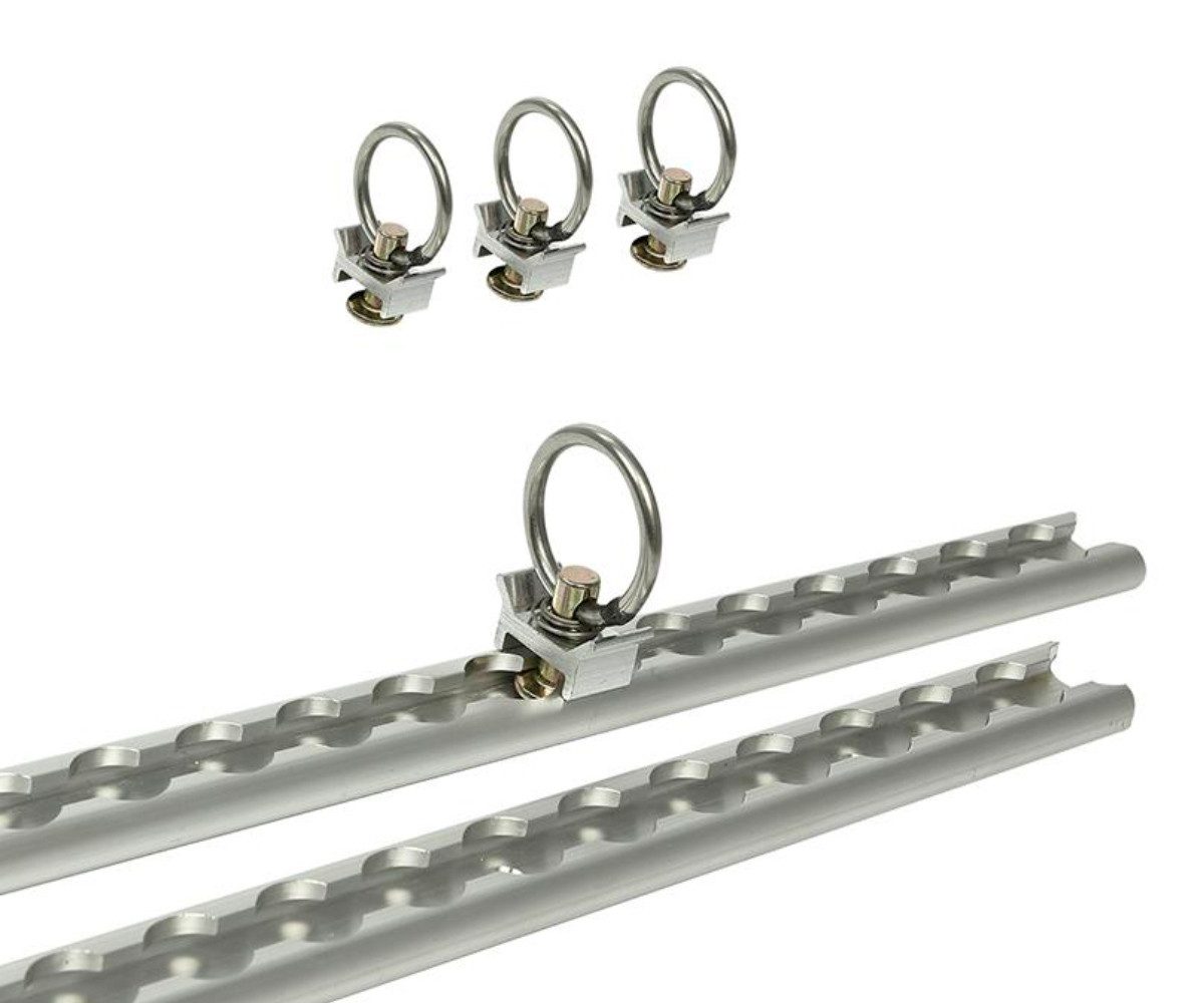 Zurrgurt Zurrschienen 2x60cm 6-teilig inkl 4x Fitting mit Öse - Airlineschienen