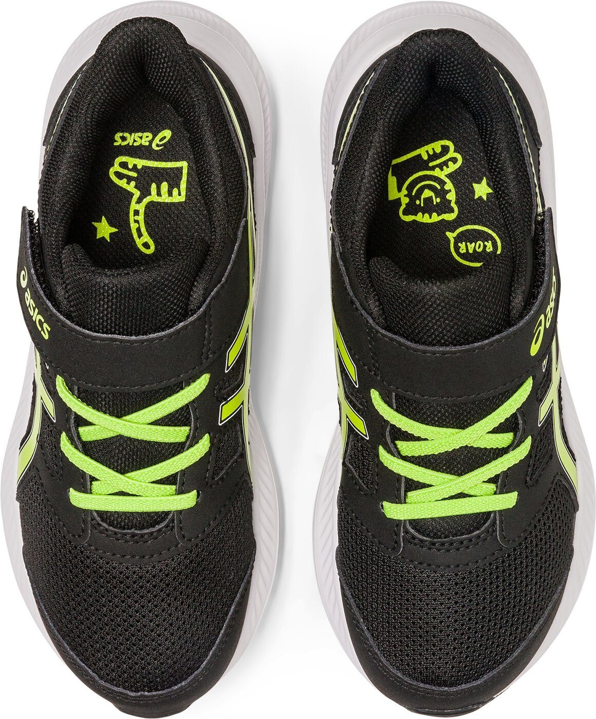 JOLT Asics BLACK/LIME 4 ZEST PS Laufschuh