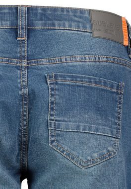 SUBLEVEL Jeansbermudas Jeansbermuda mit Used-Elementen