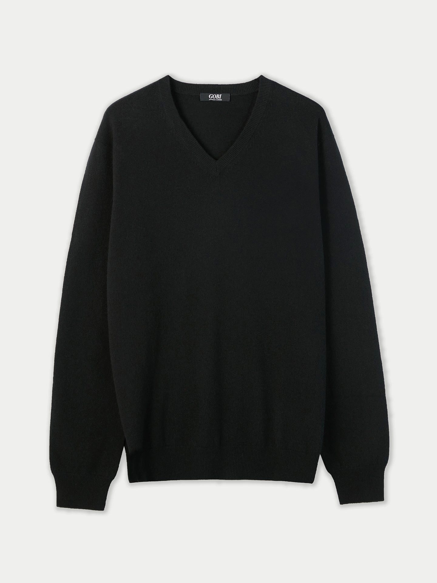 V-Ausschnitt-Pullover Basic Kaschmirpullover mit V-Ausschnitt