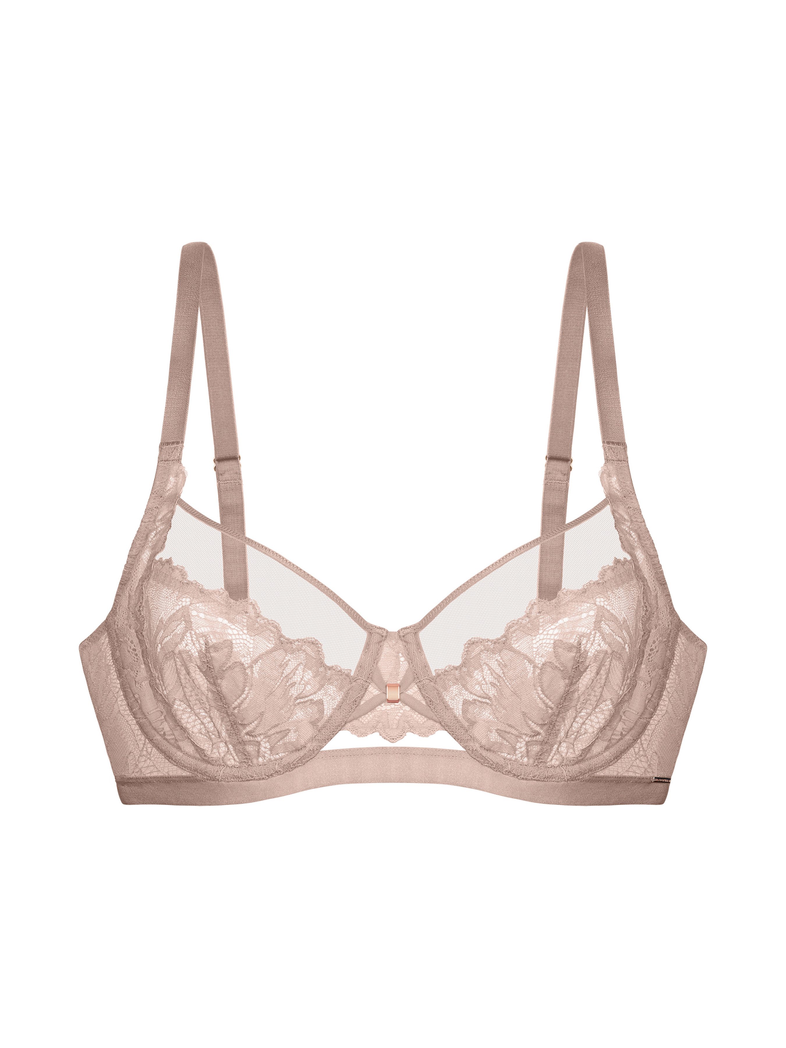 Dorina Bügel-BH (1-tlg) Curves mit feinem Spitzenbesatz