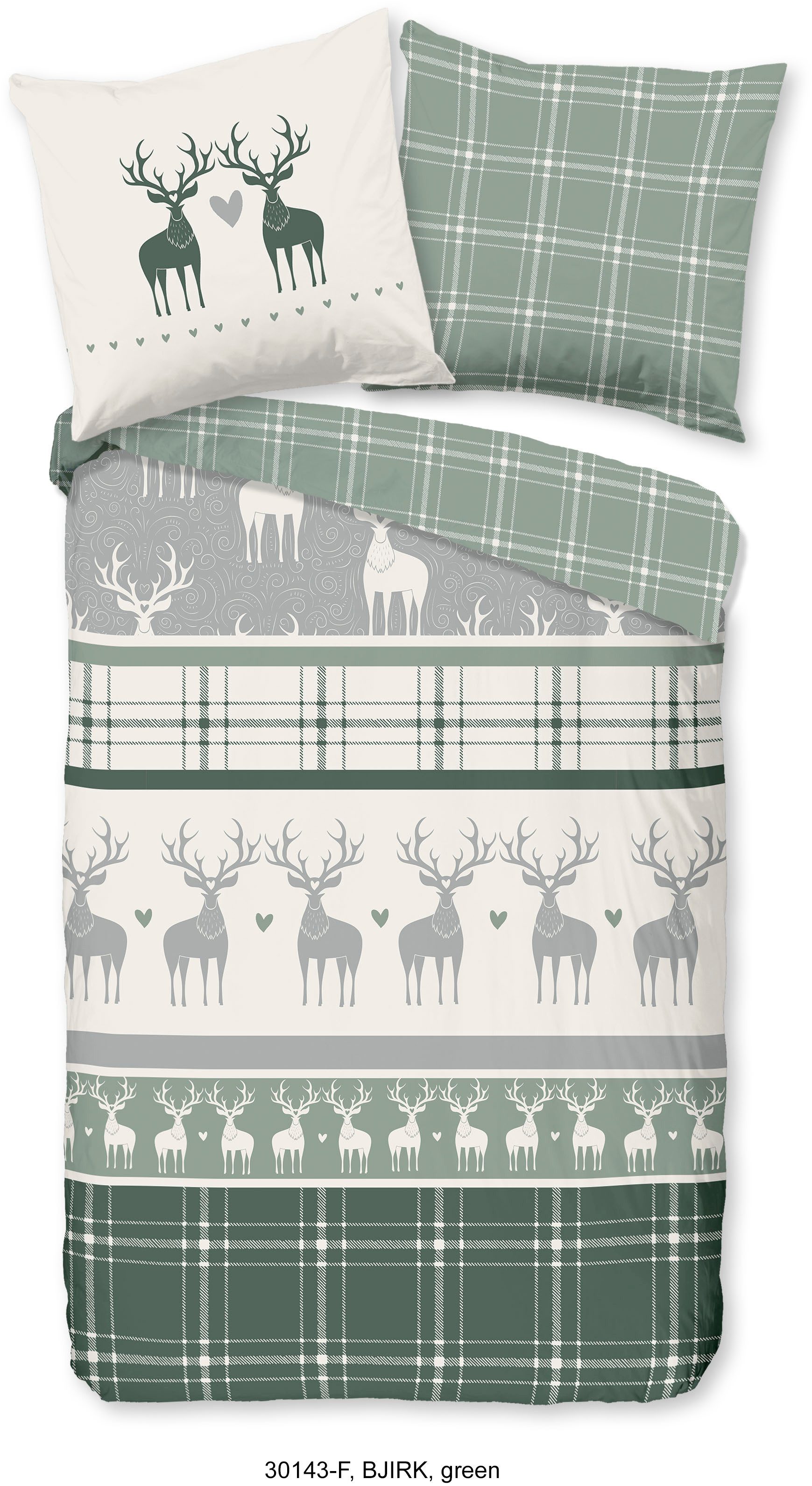 good morning Wendebettwäsche Bjirk, Biber, Flanell, 3 teilig, Flanell, Bibe günstig online kaufen