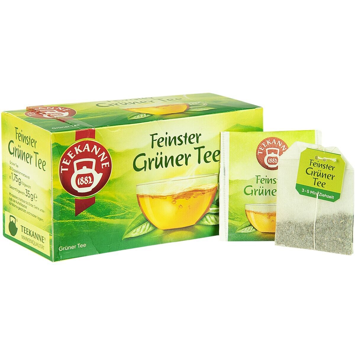 TEEKANNE Tee Grüner Tee, 20 Beutel, klassischer Grüntee