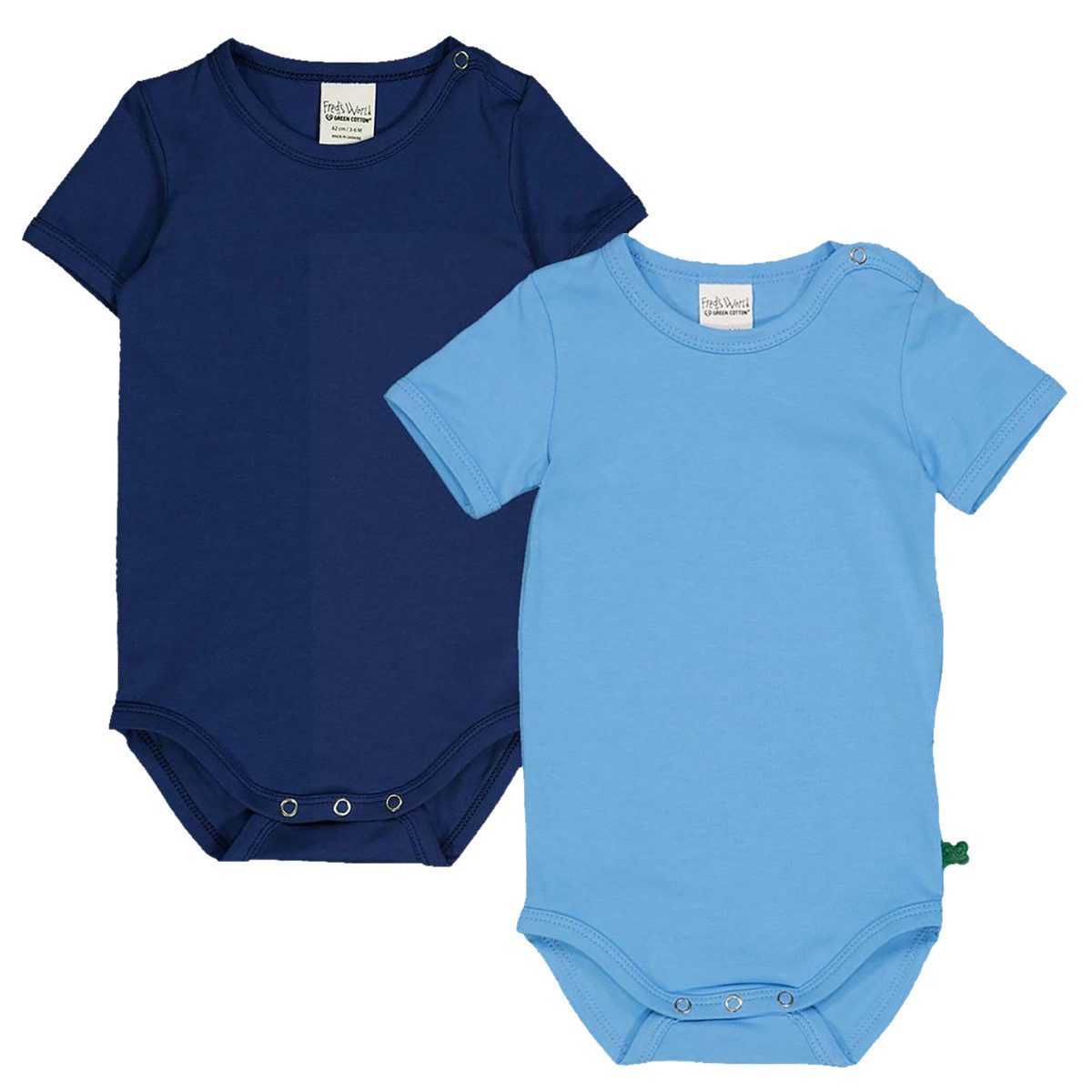 Fred's World by GREEN COTTON Kurzarmbody 1581023901 Jungen Kurzarm Babybody, Bodysuit, Babybody, Einteiler, Basic-Body