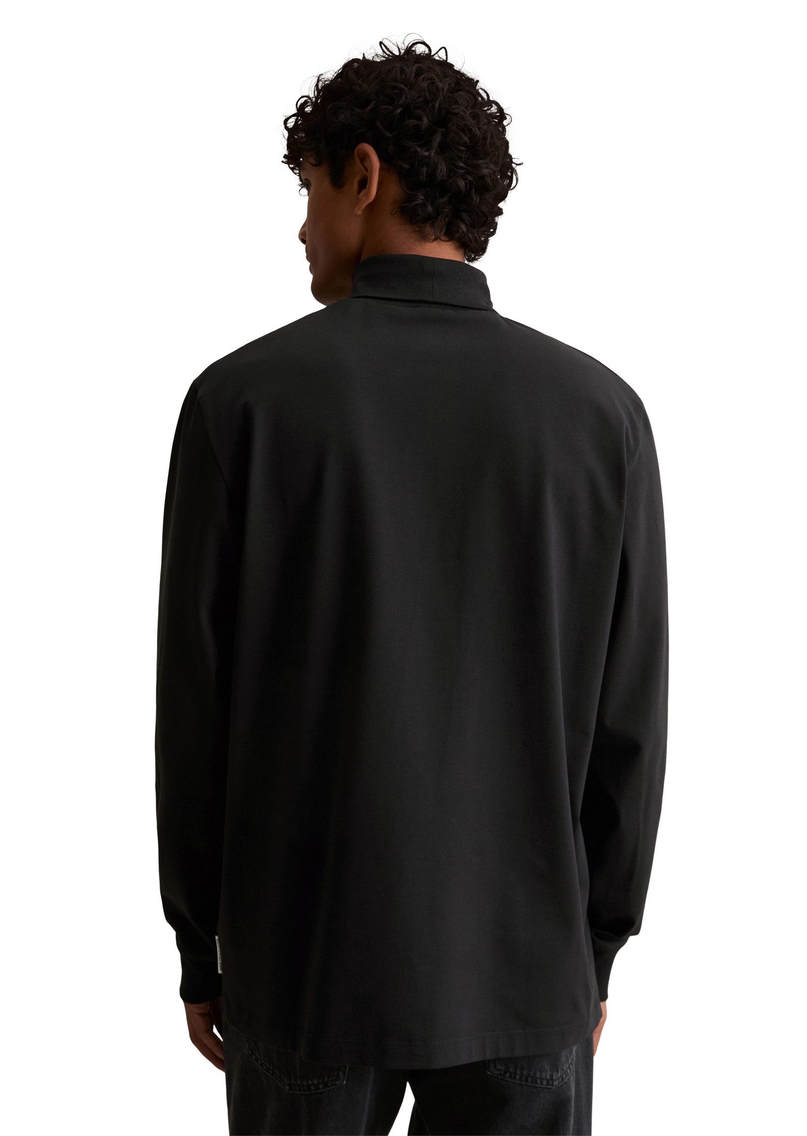 Marc O'Polo DENIM Langarmshirt aus mittelschwerem Bio-Baumwoll-Jersey