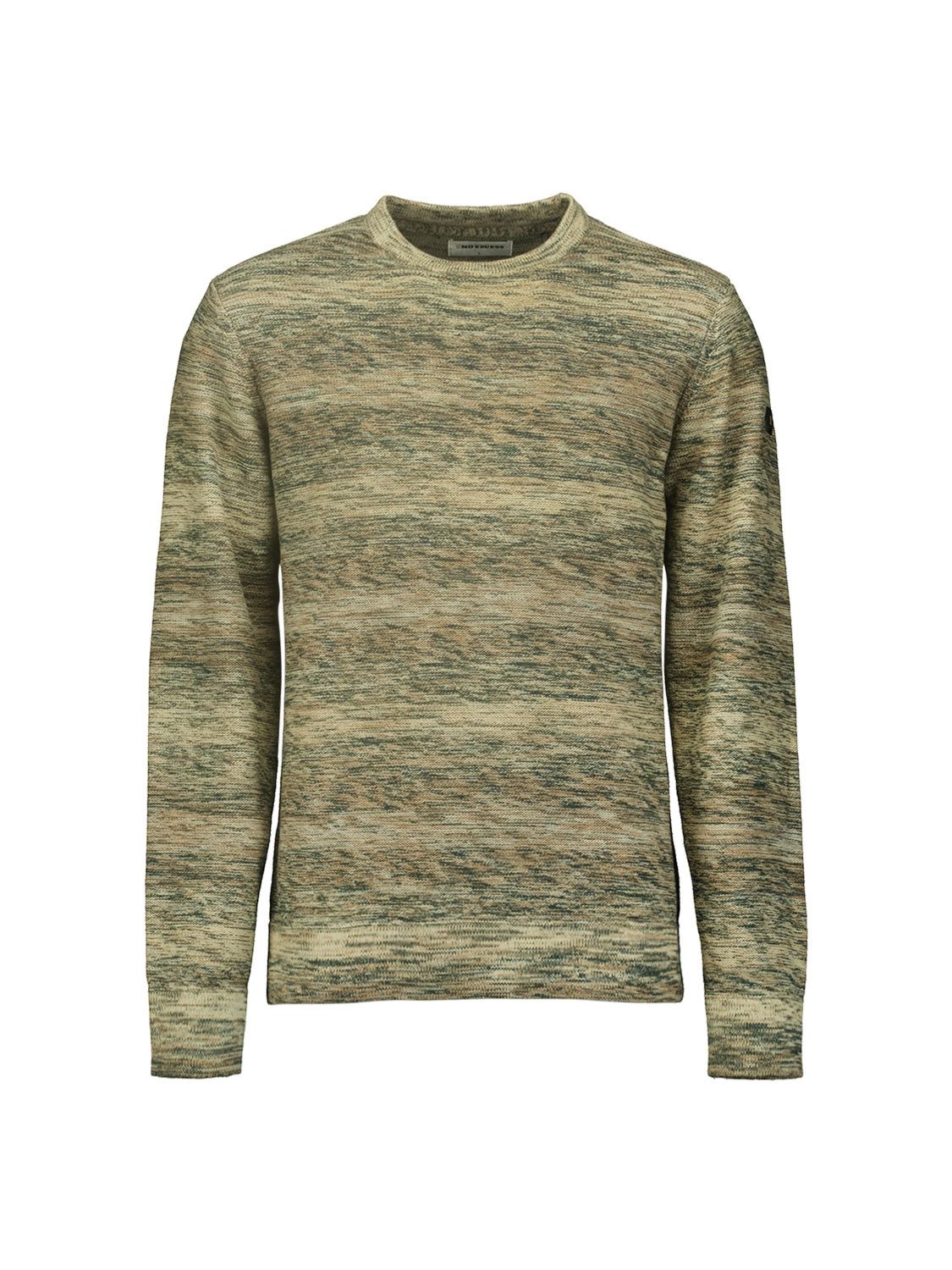 NO EXCESS Strickpullover Pullover Crewneck Cable Jacquard De