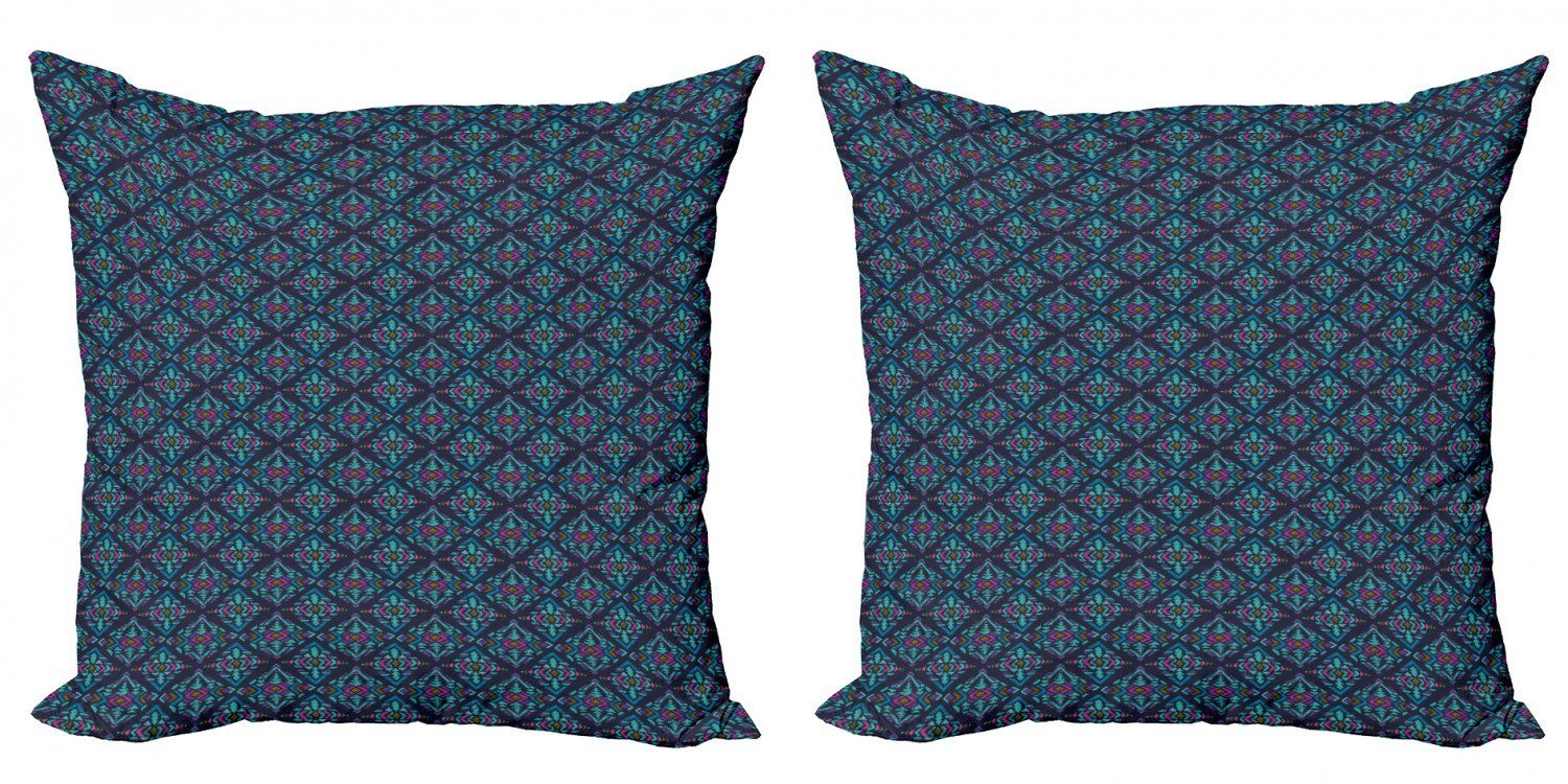 Kissenbezüge Modern Accent Doppelseitiger Digitaldruck, Abakuhaus (2 Stück), Stammes geometrische Motive