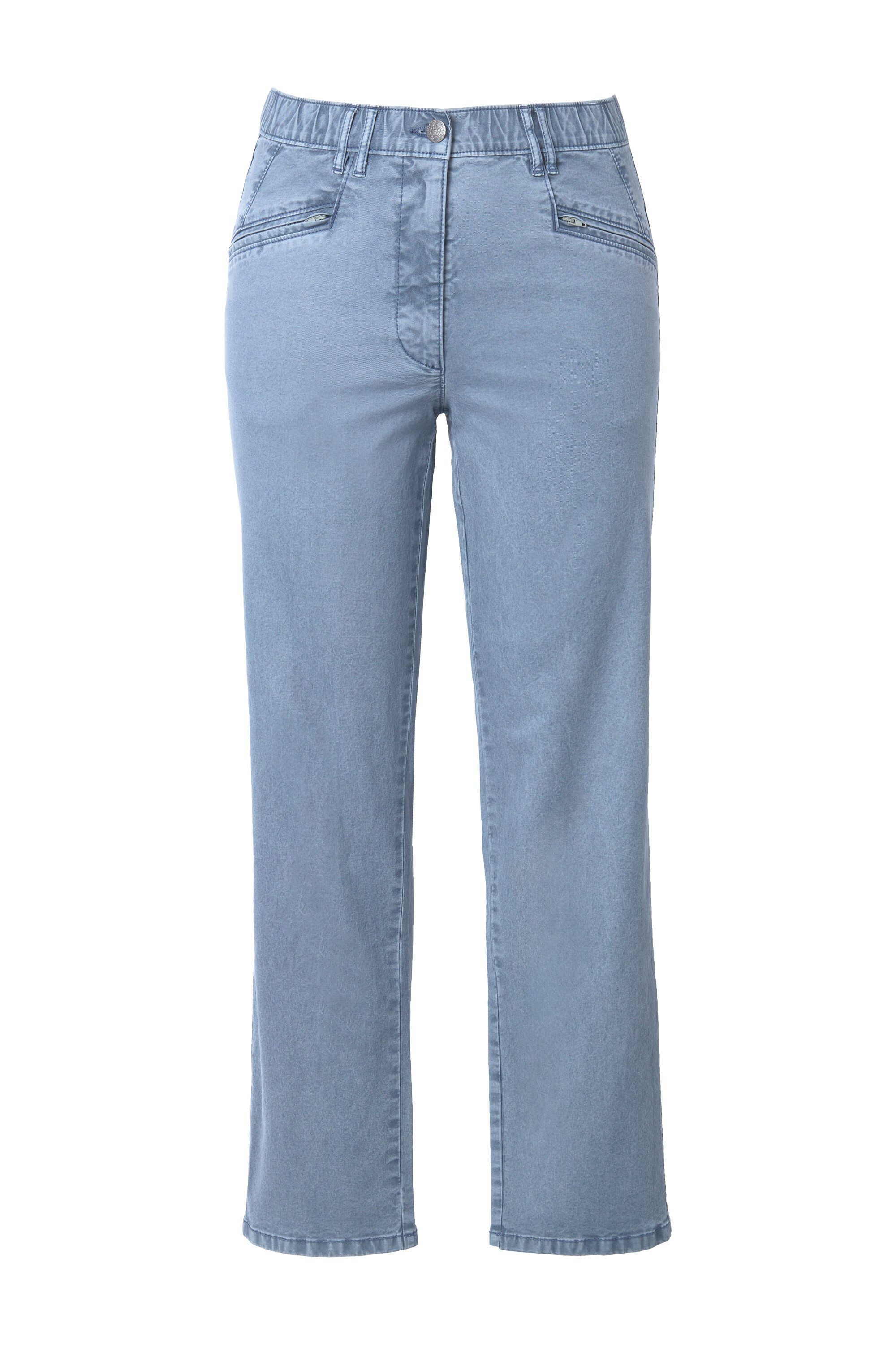 Ulla Popken Funktionshose Hose Mony konisches Bein Zipptaschen Stretch günstig online kaufen