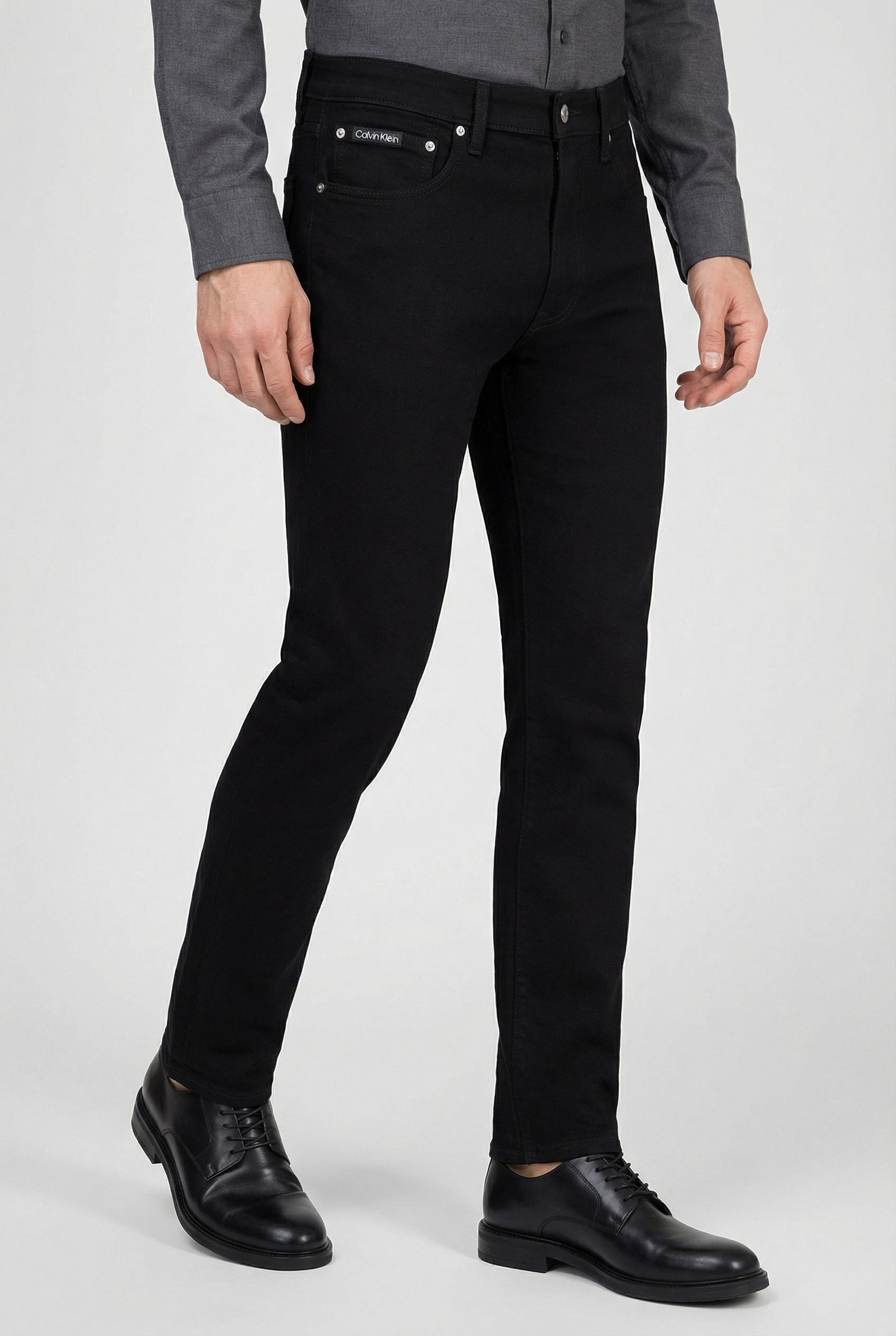 Calvin Klein Jeans Skinny-fit-Jeans SKINNY mit Leder-Badge