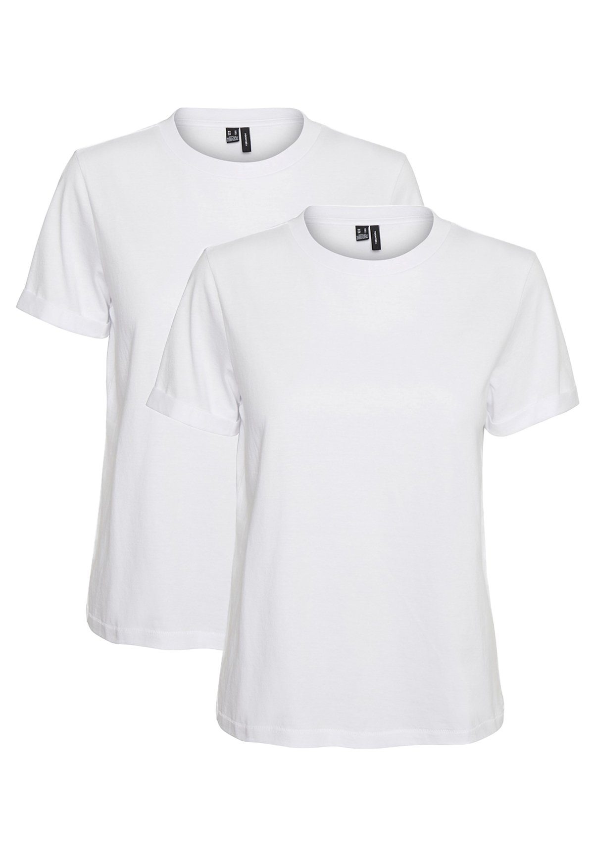 Vero Moda T-Shirt (2-tlg) VMPAULA S/S T-SHIRT NOOS günstig online kaufen