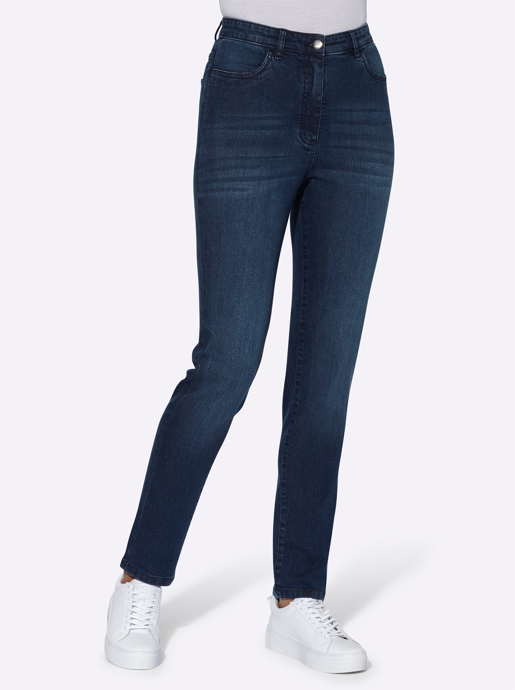 Sieh an! Bequeme Jeans High-waist-Jeans