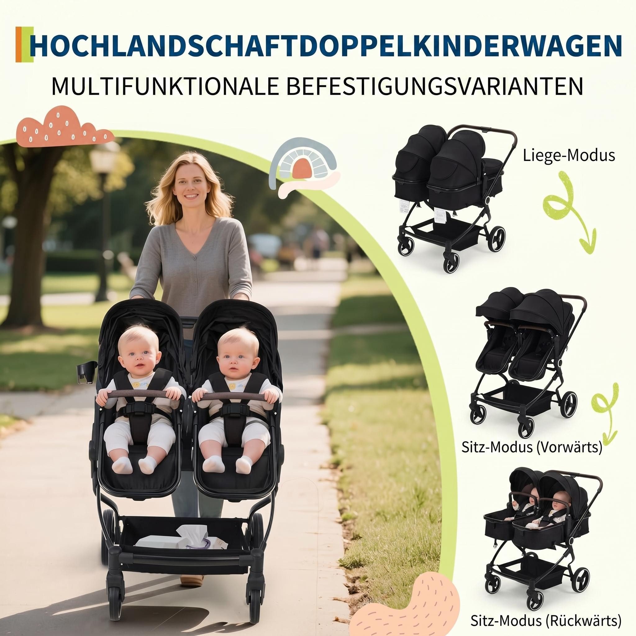 GarveeMore Zwillingsbuggy - Bild 4