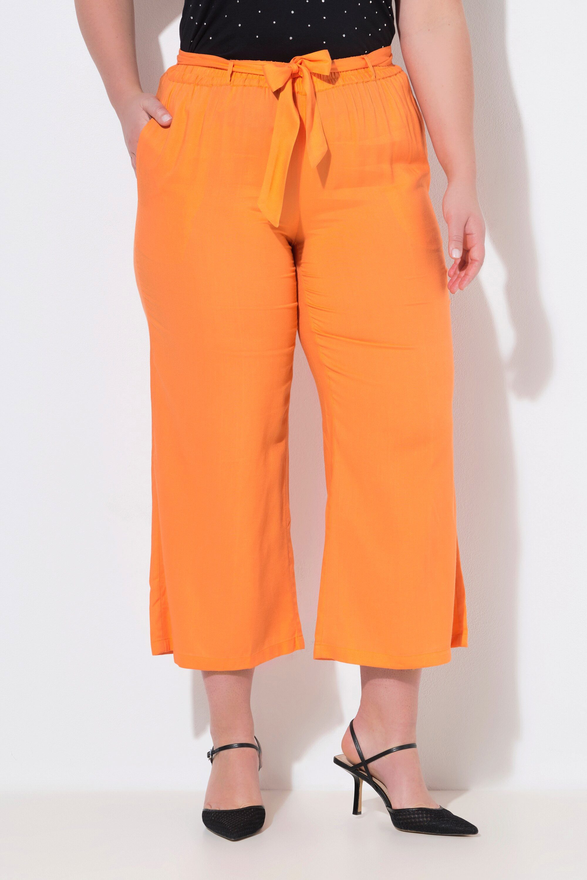 MIAMODA Culotte Culotte weites gerades Bein Bindegürtel