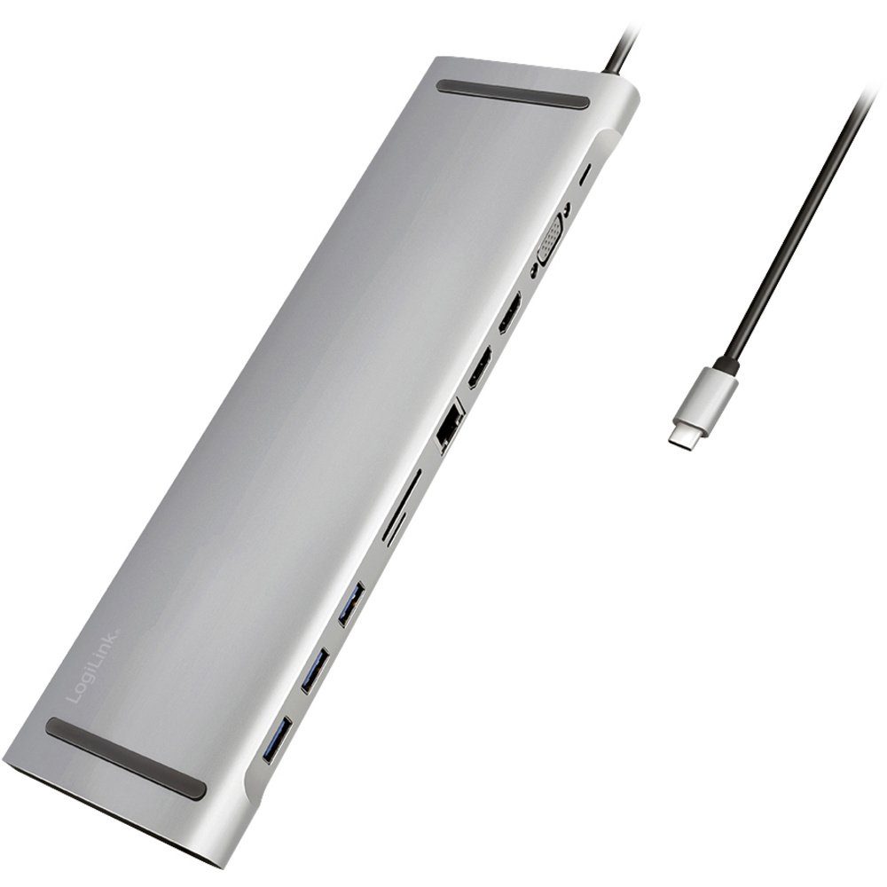 LogiLink Laptop-Dockingstation LogiLink USB-C® Dockingstation UA0373 Passend für Marke Dockingstatio