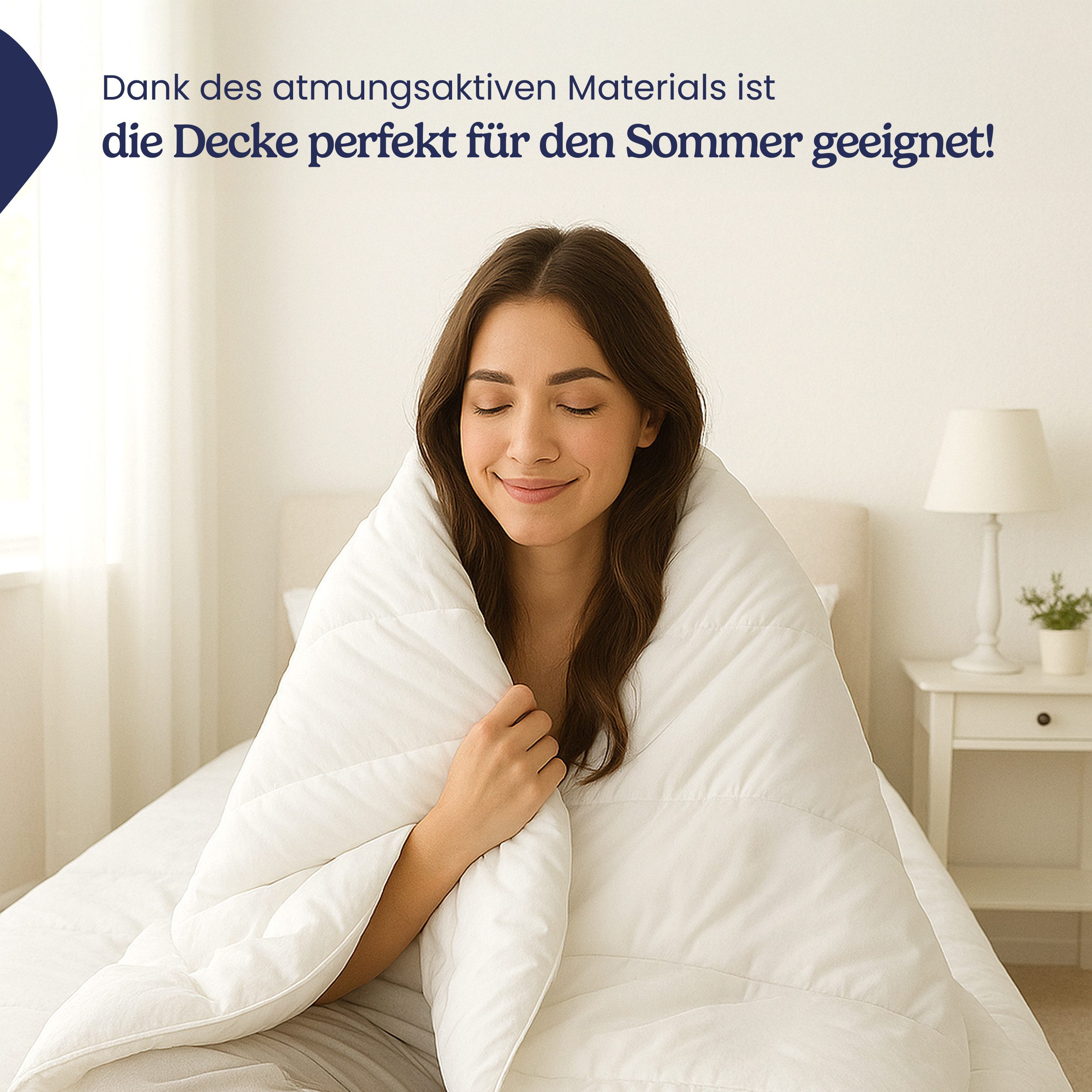 Gentle North Microfaserbettdecke Schlafdecke - Ganzjahresdecke o. Sommerdecke für Allergiker geeignet, Füllung: Kunstfasern, für Allergiker geeignet - Besonders Flauschig & waschbar bei 95°