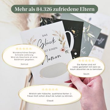 Eulentaler Geschenkkarte I 55 Meilensteinkarten Schwangerschaft I, Von Hebammen gestaltet I für Schwangere Inkl. Geschenkbox
