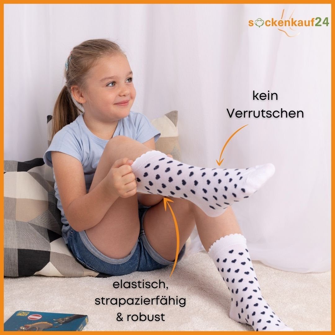 sockenkauf24 Socken 10 Paar Kinder Socken Jungen & Mädchen Baumwolle Kindersocken (23-26) - 54330 – Bild 4 von 5