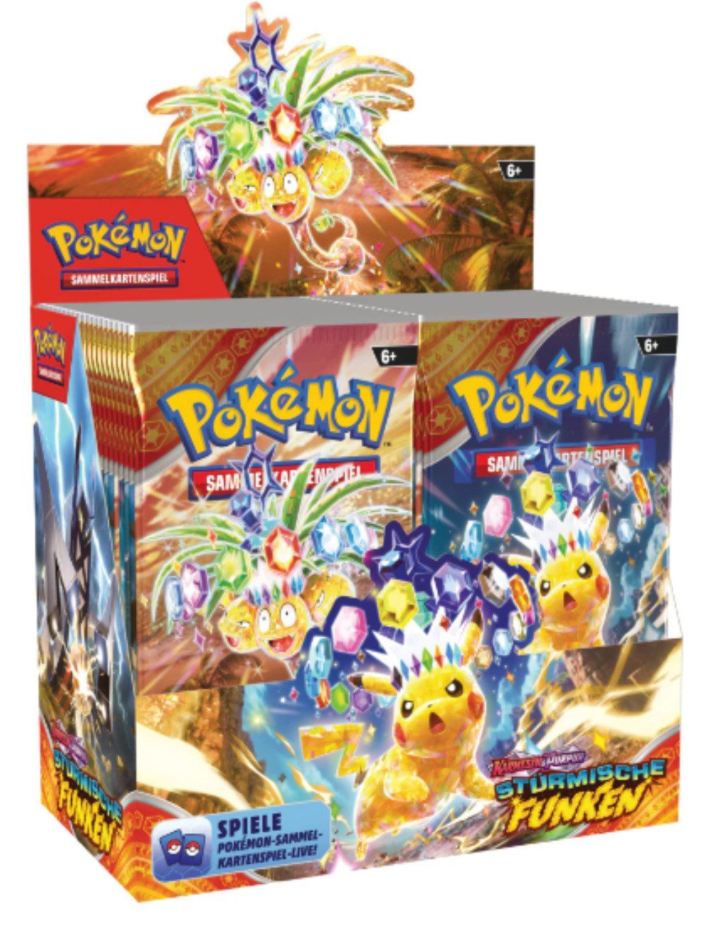 The Pokémon Company International Sammelkarte Karmesin & Purpur Entwicklungen in Paldea - Booster-Pack DE