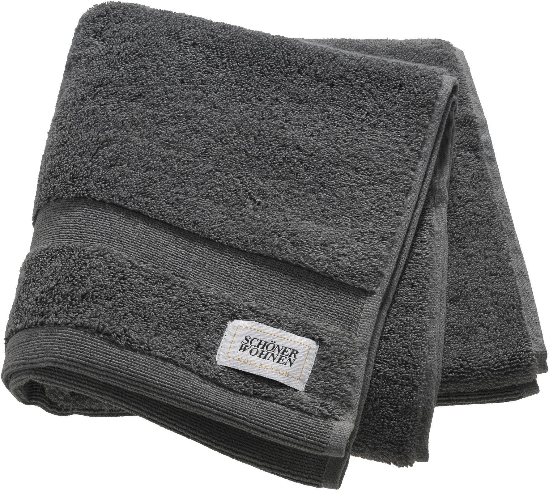 SCHÖNER WOHNEN-Kollektion Handtücher Cuddly, Frotteevelours (2-St), schnell trocknende Airtouch-Qualität