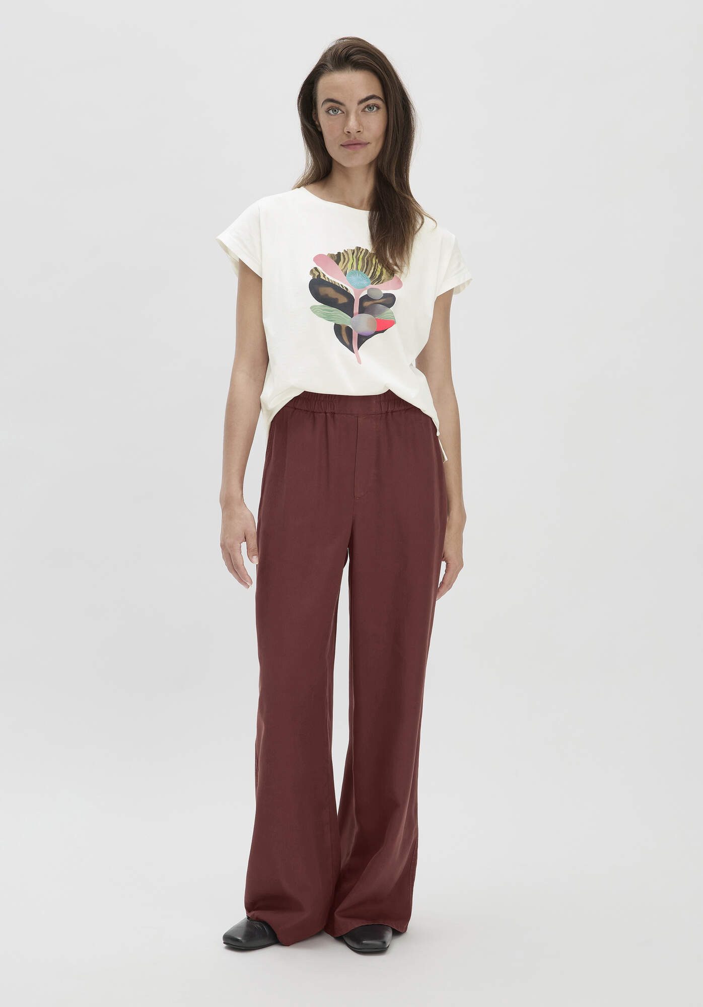 Hessnatur Stoffhose Wide Leg Relaxed aus günstig online kaufen