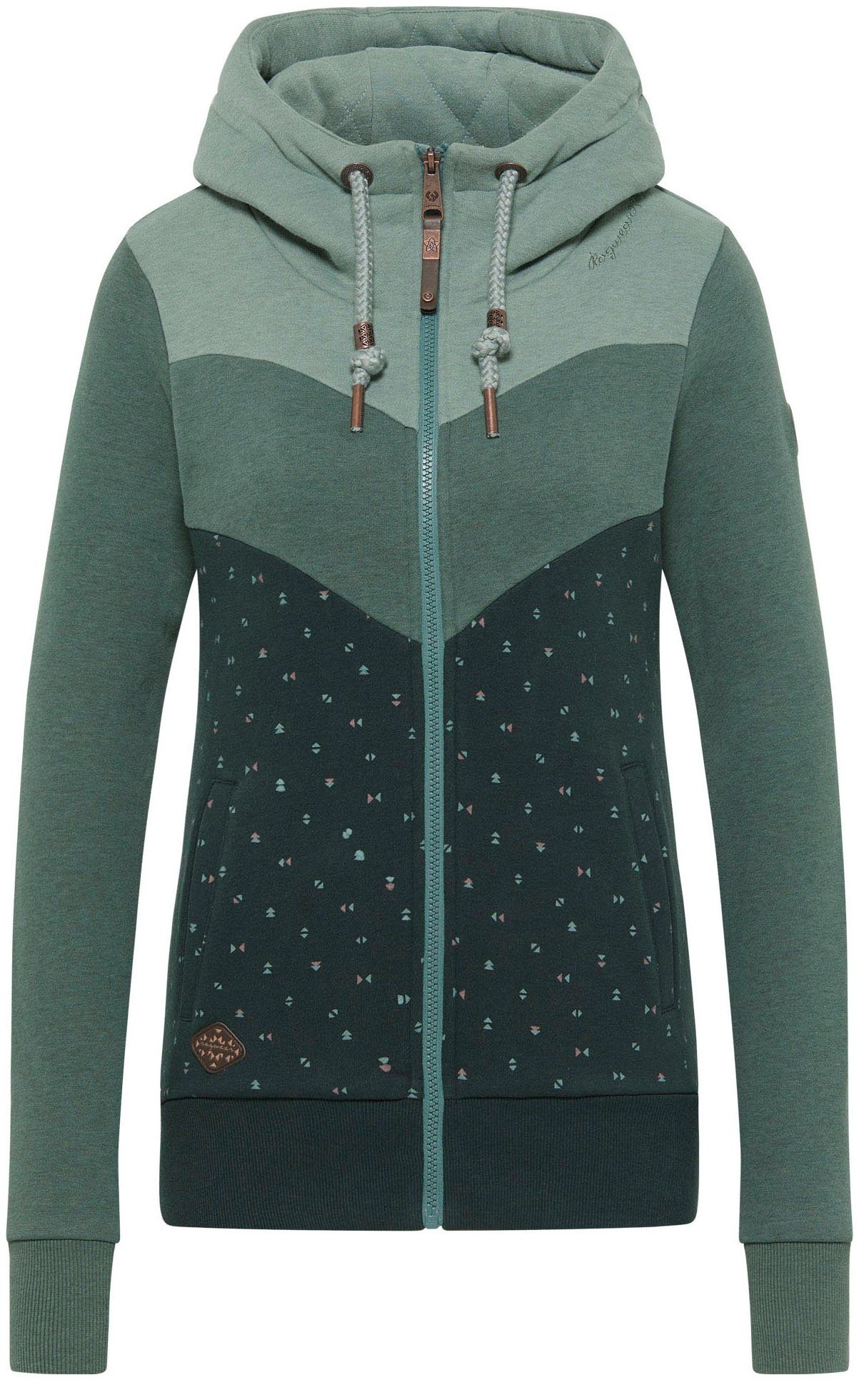 Pine TREGIS Ragwear Kapuzensweatjacke Green ZIP