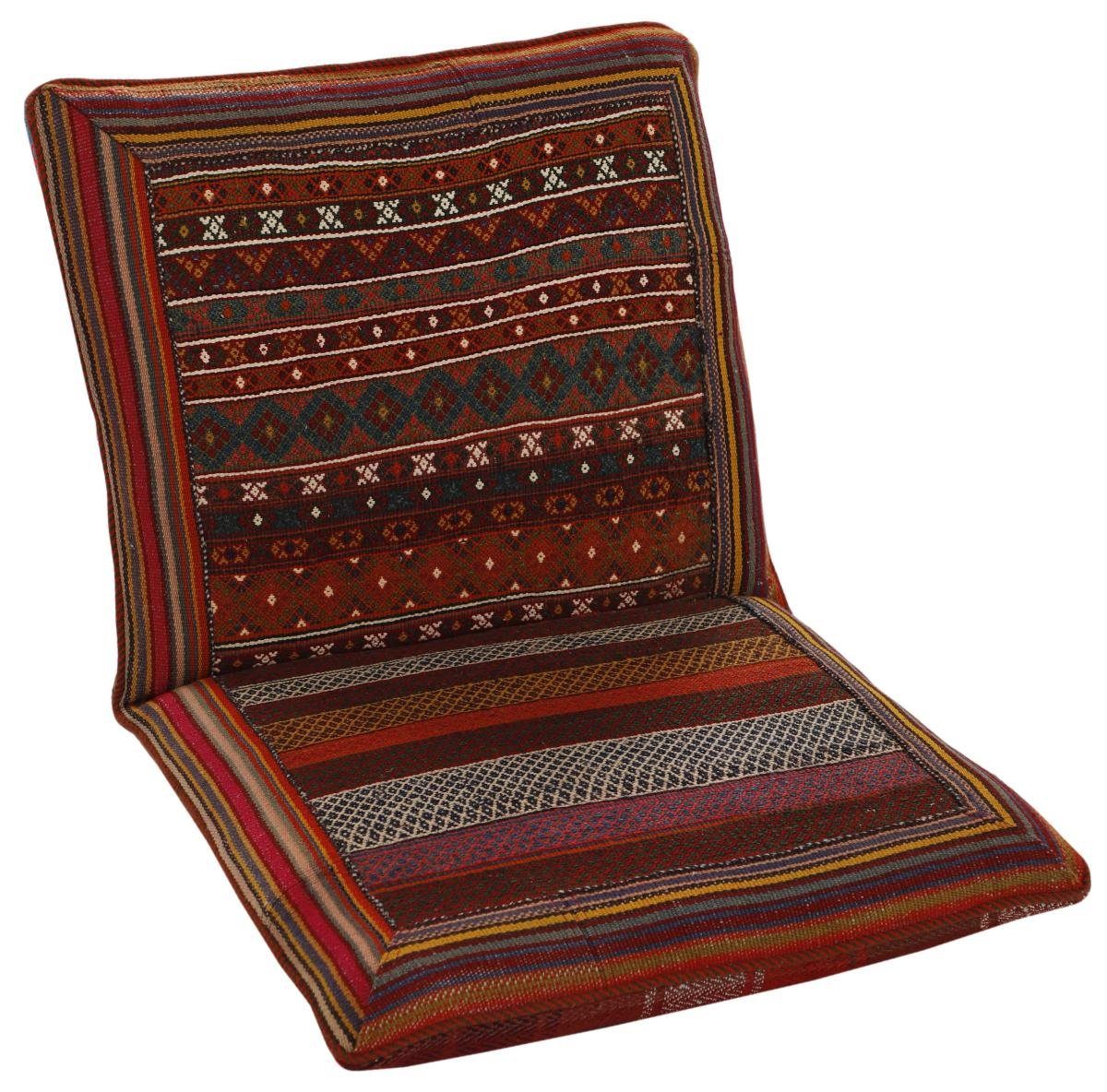 Cushion Seat mm / Orientteppich Orientteppich rechteckig, 3 Trading, Perserteppich, 61x111 Höhe: Handgeknüpfter Nain