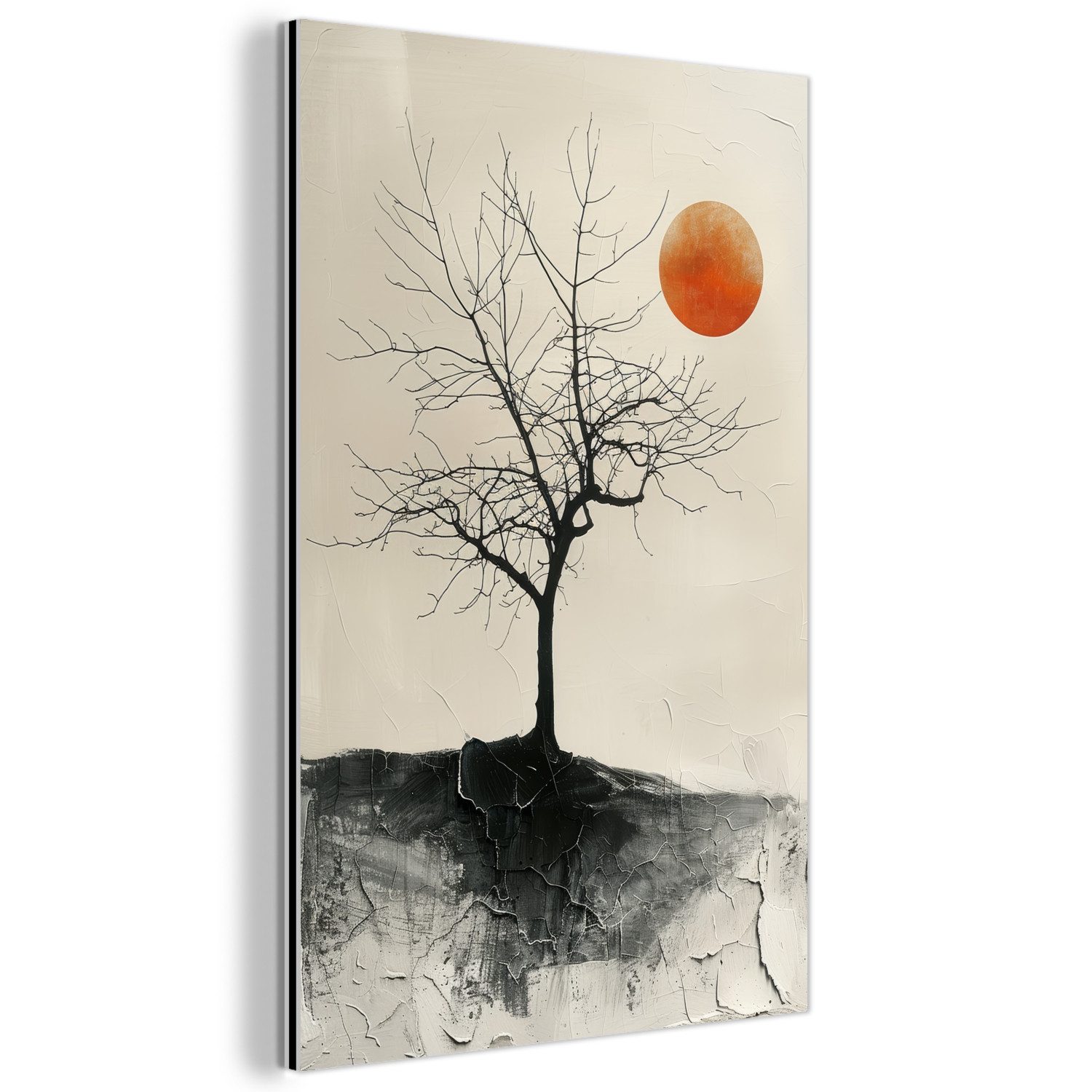 MuchoWow Metallbild Baum - Sonne - günstig online kaufen