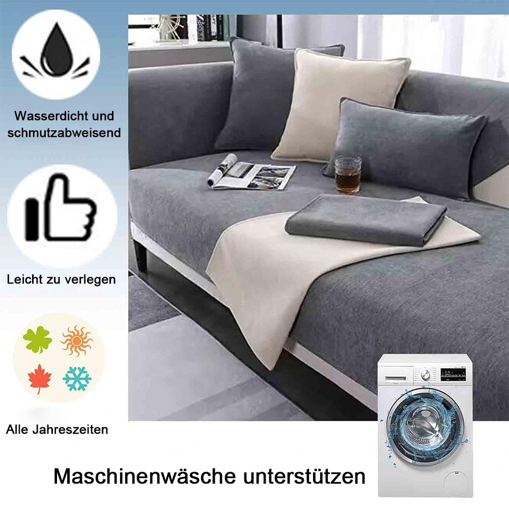 TUWENA Sofabezug Sofabezug für alle Jahreszeiten, Sofa Abdeckung 1 2 3 4 Sitzer – Bild 4 von 5