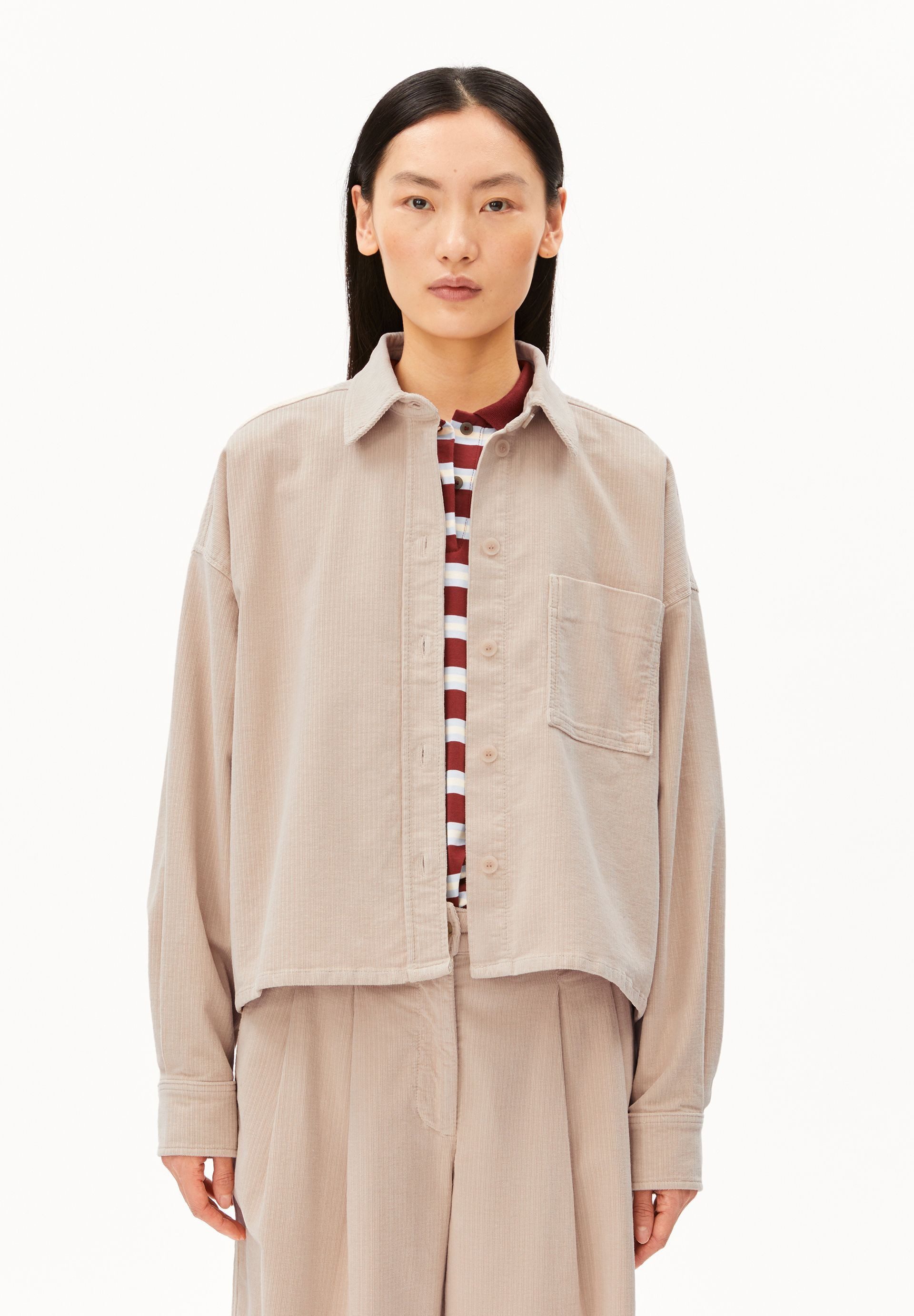 Armedangels Langarmbluse NALAANI CORDUROY Kordbluse aus Bio-Baumwoll Mix Oversized Fit