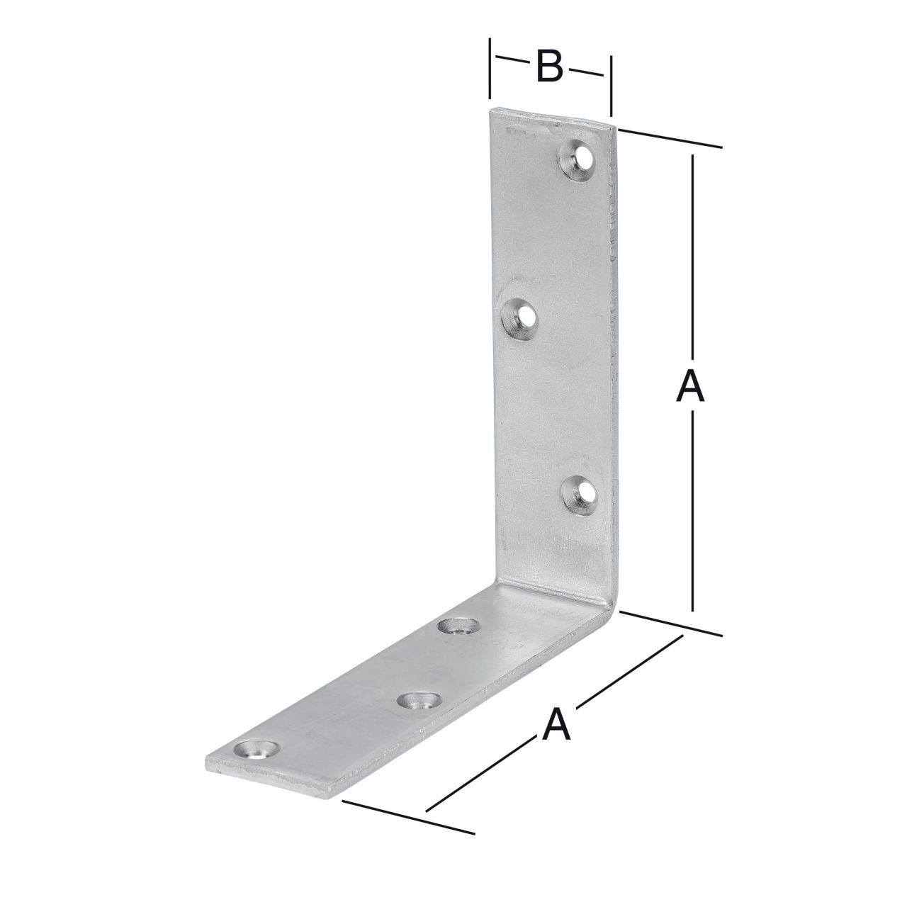 Thumbnail - Vormann Winkelverbinder Vormann Starke Balkenwinkel verzinkt 100 x 40 mm