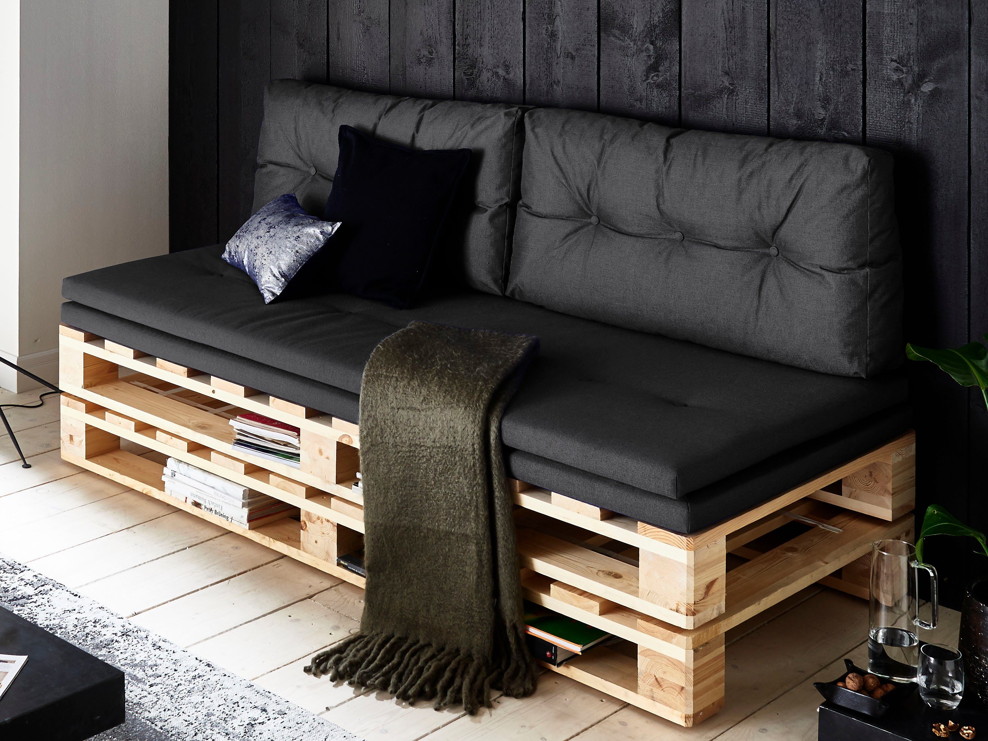 ATLANTIC home collection Loungesofa, Palettensofa, inklusive Bettfunktion  online kaufen | OTTO