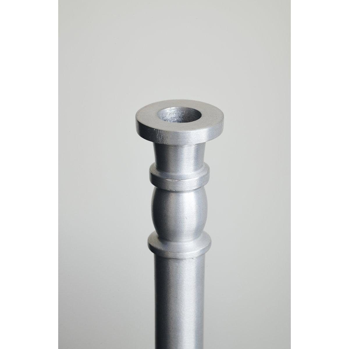 House Doctor Kerzenhalter Kerzenständer Jersey Silber oxidiert (20cm)