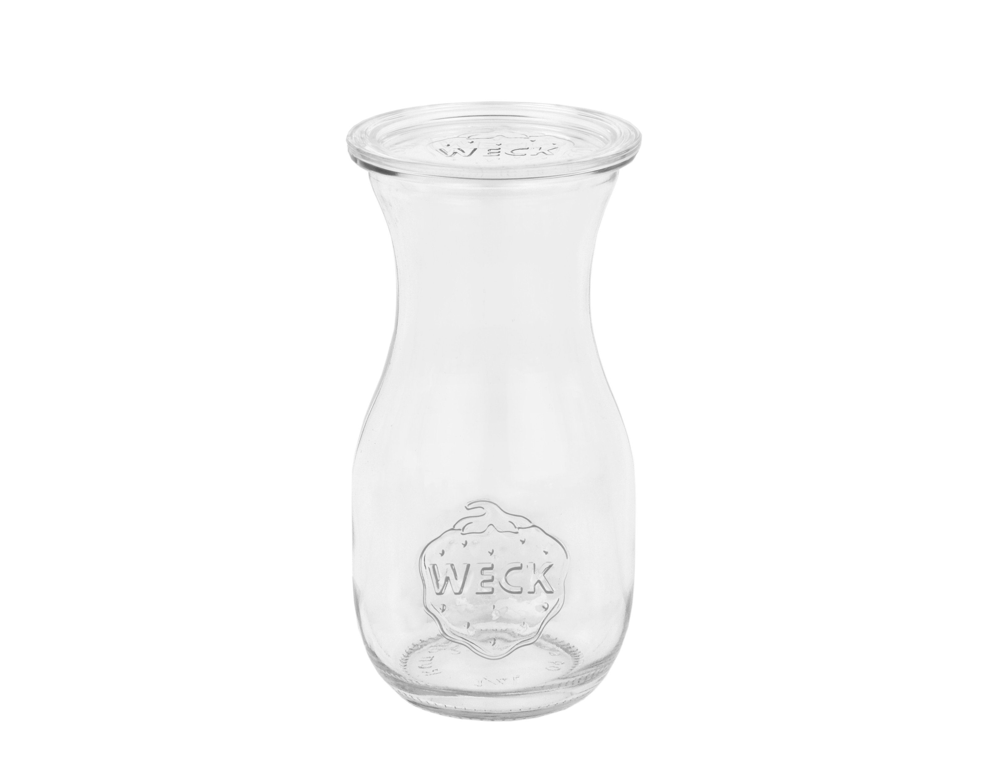 MamboCat Einmachglas 12er Set 12 mit Glas Rezeptheft, Saftflasche Gläser Glasdeckeln 290ml Weck